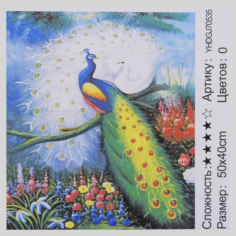 Картина за номерами + Алмазна мозаїка 2в1 HDGJ 70535 (30) 50х40см