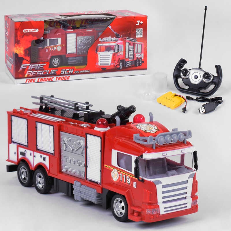 Спецтехника на радиоуправлении 666-192 NA (24/2) аккумулятор 4.8 V, пускает воду, в коробке