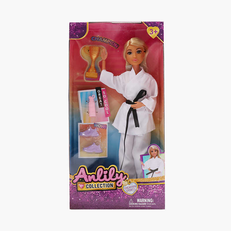 Лялька 616190 (48) висота - 31 см, гумова голова, шарнірні суглоби, аксесуари, в коробці