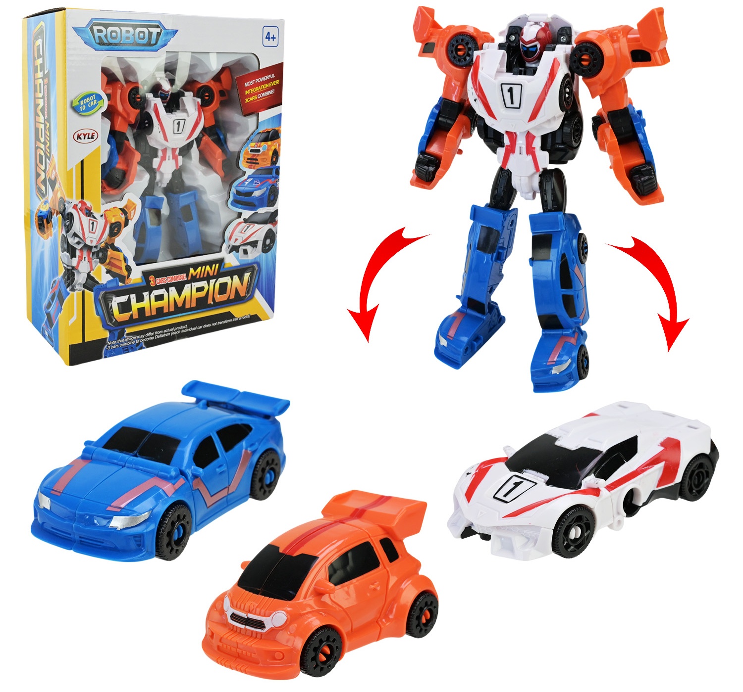 Трансформер 529 «Champion» 3в1 , коробка