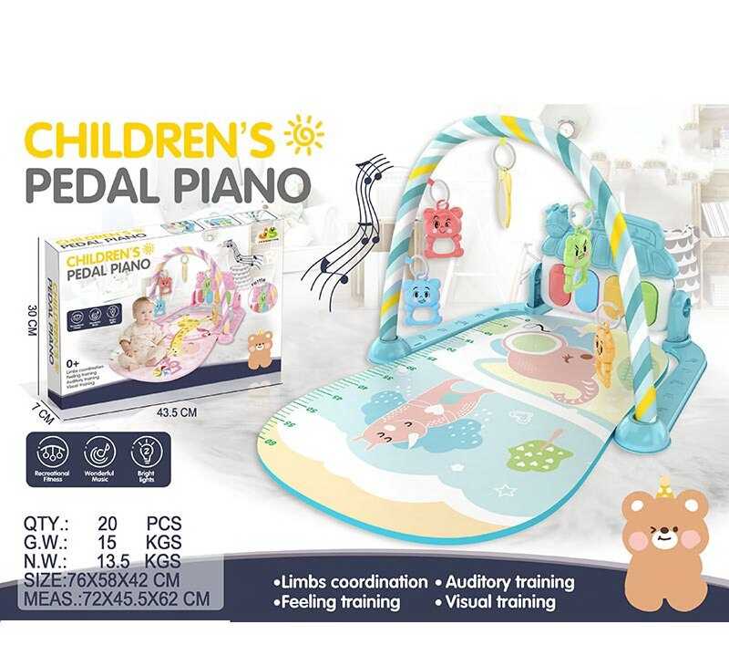 Килимок 518 A23 (20) звук, підсвічування, піаніно, 5 підвісок, ростомір,  в коробці