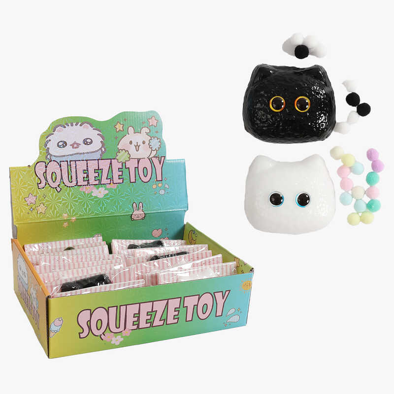 Гра антистрес C 70860 (24) ЦІНА ЗА 16 ШТУК В БЛОЦІ, "Котик", в коробці