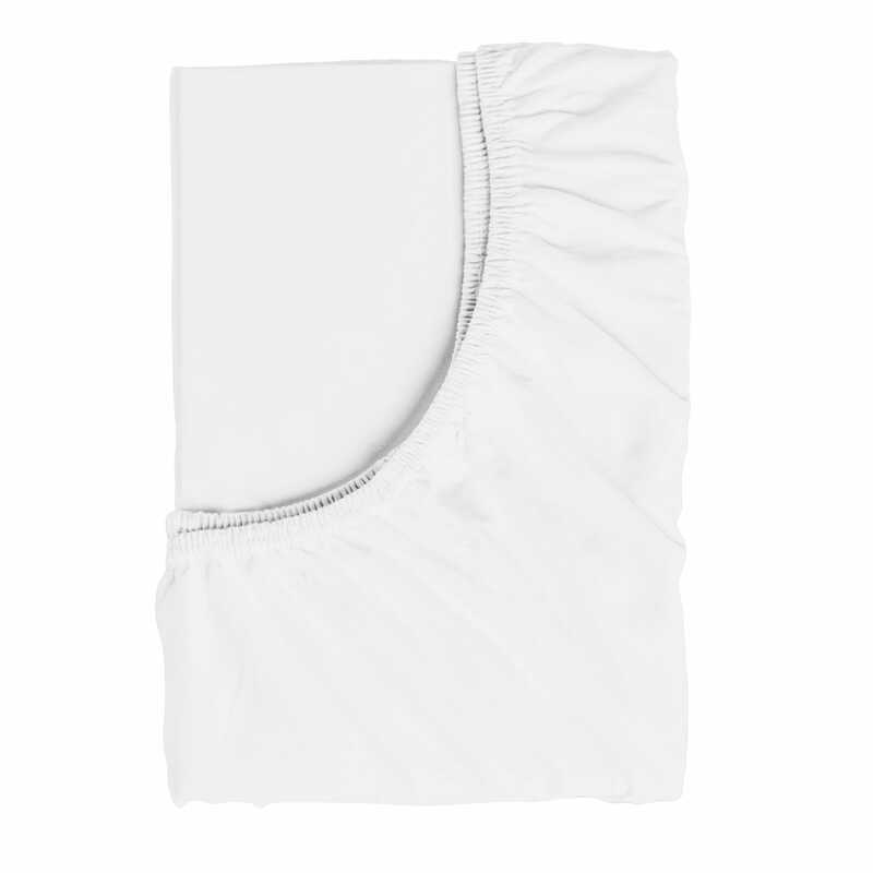 гр Простирадло на резинці для дитячого ліжечка 87167 (1) тканина РАНФОРС, колір - білий, розмір 120*60 см "Bimbo"