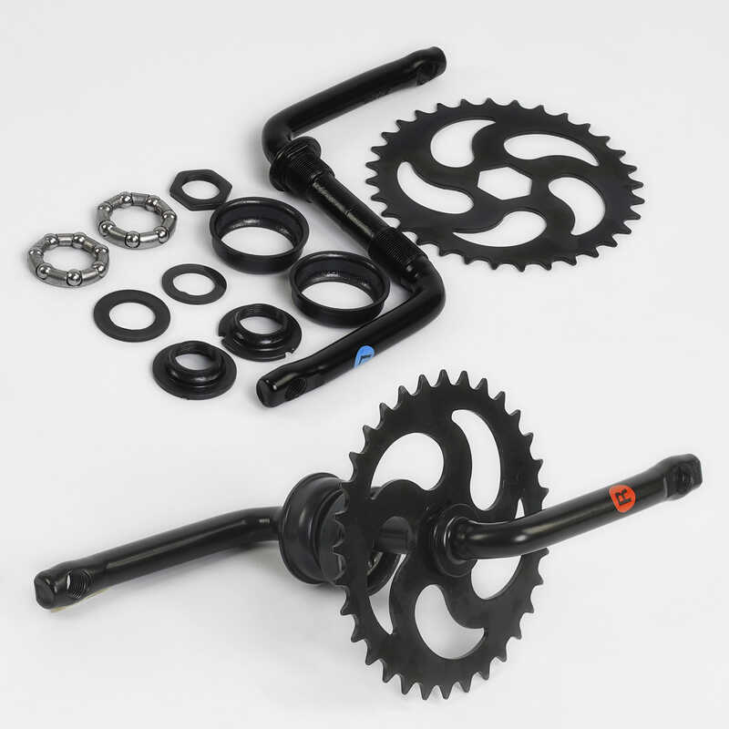 Шатун з гайками та підшипником у зборі SHT-9935 /12/14 (50) на велосипед 12``/14``