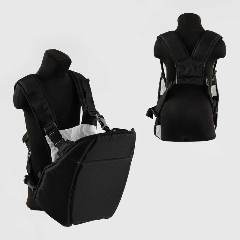 гр Рюкзак-кенгуру №6 3450 (1) сидячи, для дітей від 3 місяців, до 13 кг, колір чорний