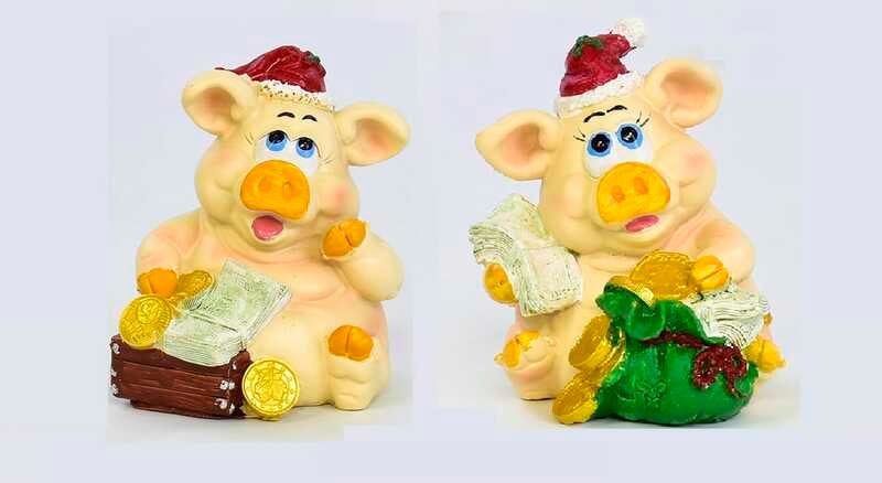 Скарбничка C 30136 (48) 2 види, керамічна, в пакеті