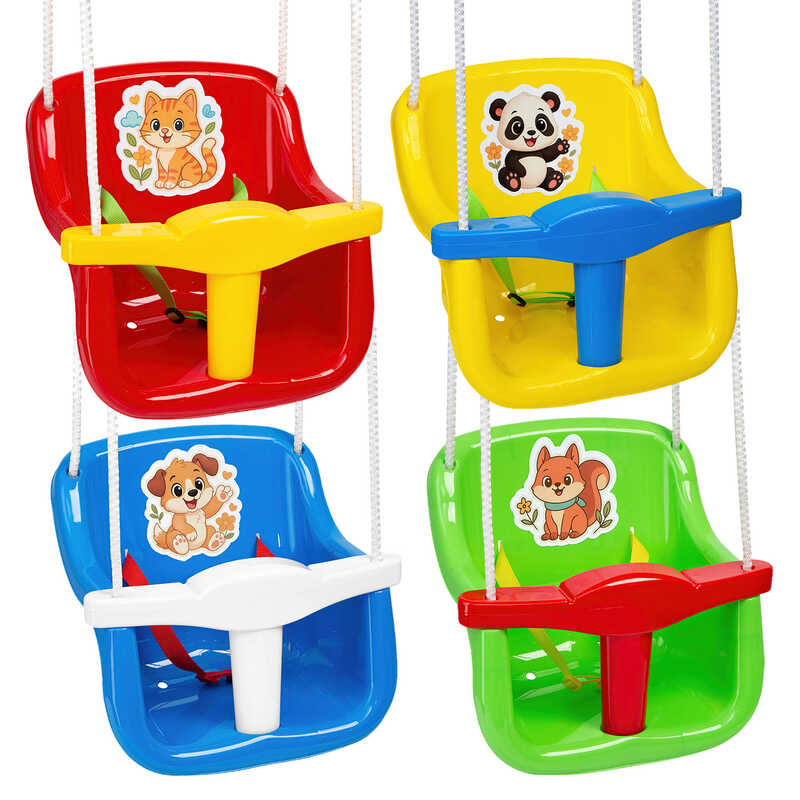 гр Гойдалка №9  "Веселий малюк"  7011 (8) "Bamsic", розмір сидіння: 36*32*40 см