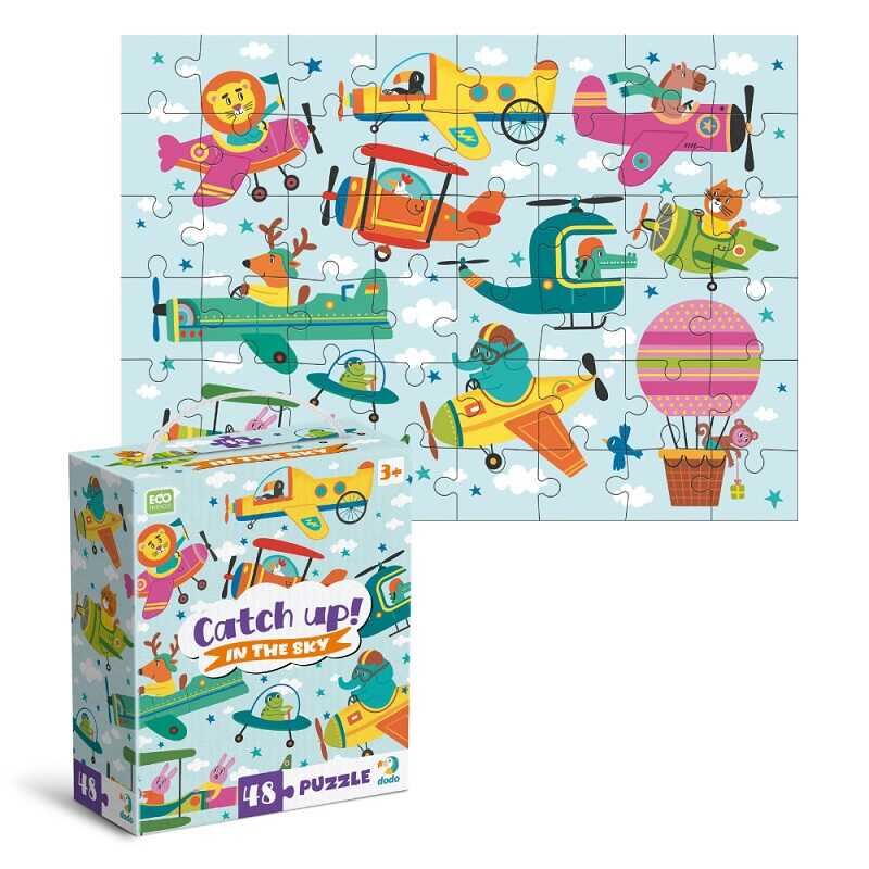 гр Пазл "Наздоганяй! У небі" 300617 (64) "Dodo", в коробці