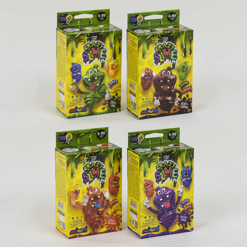 гр Набір для проведення дослідів "Crazy Slime MINI" УКР (16) SLM-02-01U.02U.03U.04U "Danko Toys" ВИДАЄТЬСЯ МІКС ВИДІВ