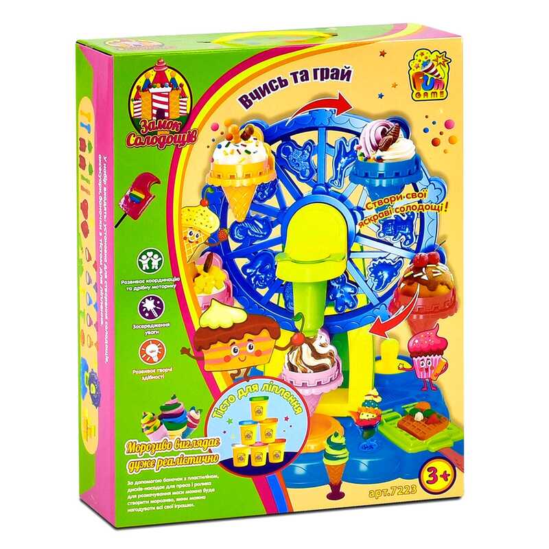 гр Тісто для ліплення 7223 (12) "4FUN Game Club", "Замок солодощів", в коробці