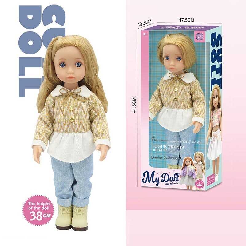 Лялька WX 302-4 (24/2) висота 38 см, знімний одяг, рухомі кінцівки, в коробці