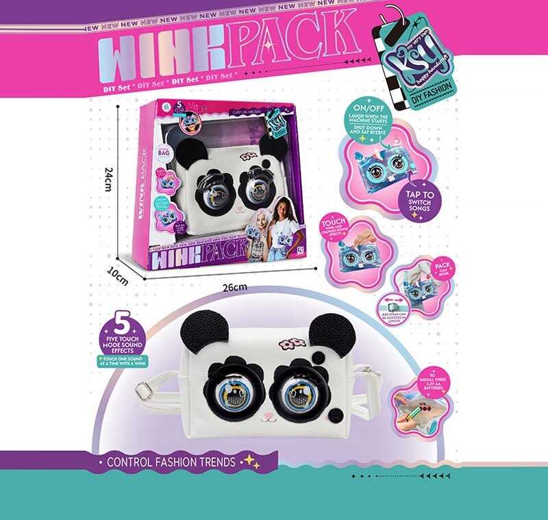 Інтерактивна сумочка KSY 958-2 (48/2) кліпає, звуки, музика, реагує на дотик, у коробці