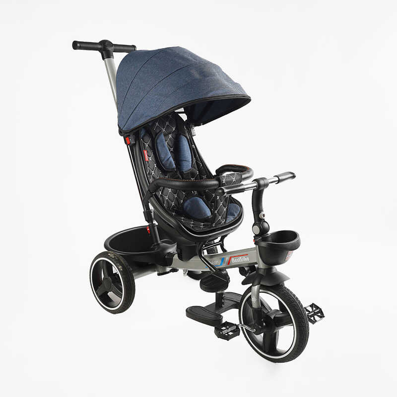 Велосипед 6390 – 16-133 BestTrike "Oscar" (1) ПОВОРОТНЕ СИДІННЯ, КЕРМО СКЛАДАЄТЬСЯ, КОЛЕСА З ПРОГУМОВАНИМ PU, КОШИК, ТЕЛЕСКОПІЧНА РУЧКА