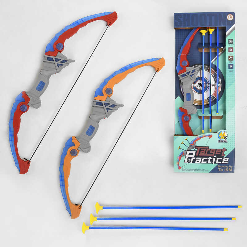 Лук 949-1 (48) 2 види, підсвічування, 3 стріли на присосці, в коробці