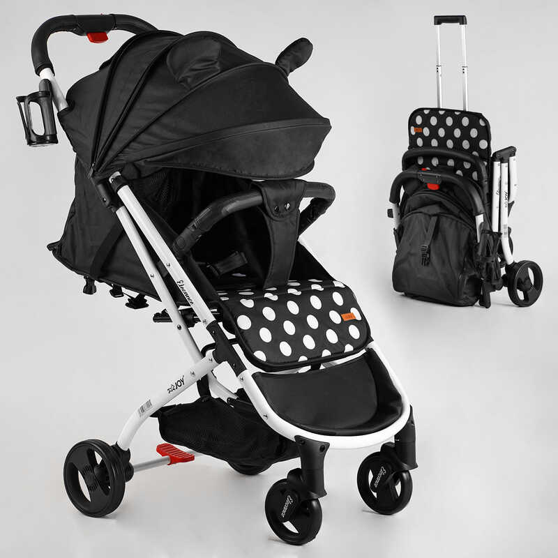 Візок прогулянковий дитячий "JOY" Elegans A-43081 (1) рама алюмінієва, футкавер, підсклянник, телескопічна ручка