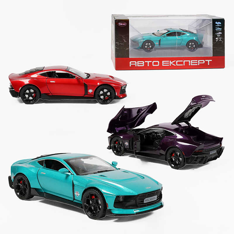 Машинка TX 41222 (48/2) "Авто Експерт", 3 види, металопластик, масштаб 1:22, світло, звук, інерція, відчиняються двері, багажник та капот, в коробці, ВИДАЄТЬСЯ МІКС