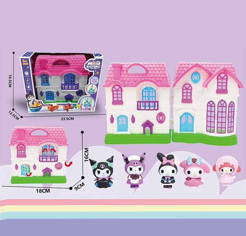 Будиночок з героями YQ 516 (48/2) 5 фігурок героїв, розкладний будиночок, в коробці