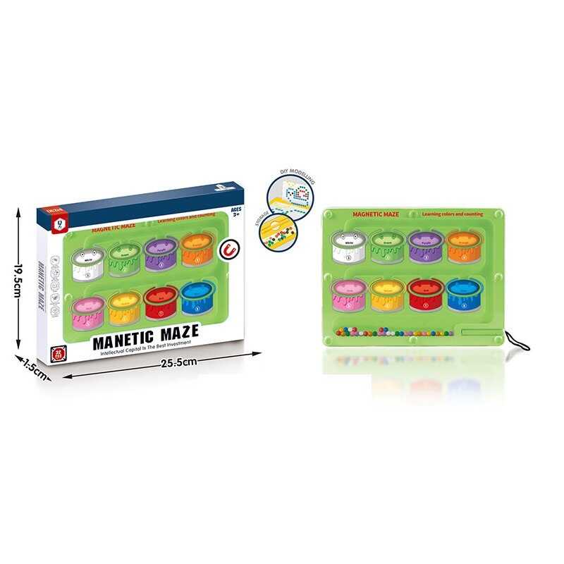 Магнітна гра HD 144 A (96) 8 комірок для кульок, магнітний стилус, в коробці