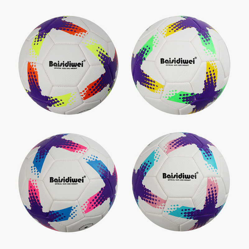 М`яч футбольний C 70461 (60) 4 види, вага 400-420 грамів, матеріал PU, балон гумовий, розмір №5, ВИДАЄТЬСЯ ТІЛЬКИ МІКС ВИДІВ