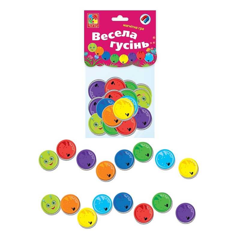 гр Гра магнітна "Весела гусінь" (укр)  VT5900-04 (20) "Vladi Toys"