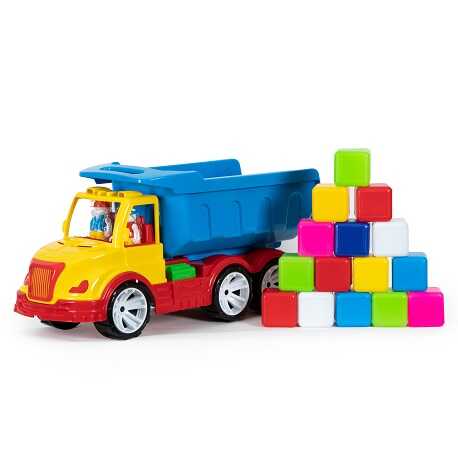 гр Машинка "Самоскид Mati з кубиками" 009/14 (3) "BAMSIC"