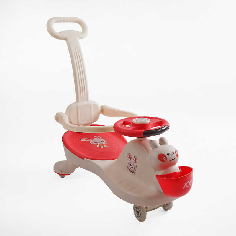 Каталка-толокар JOY LD-407-29 (1) колеса PU зі світлом, музика та світло, захисний бампер, батьківська ручка, в коробці