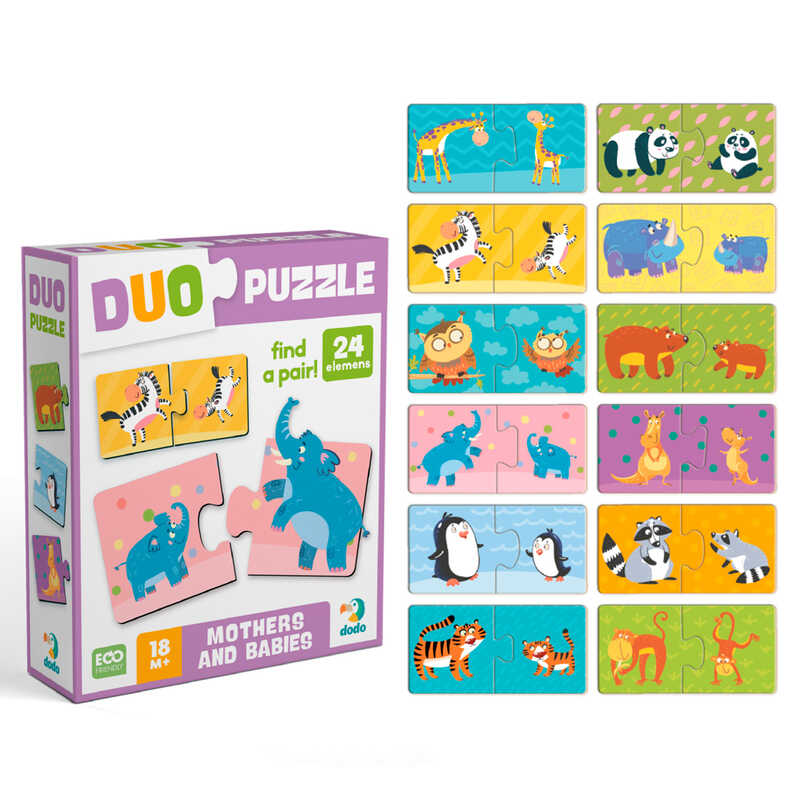 гр Пазл ДУО "Мама і малюк"  300692 (120)  "Dodo", 24 елементи, в коробці