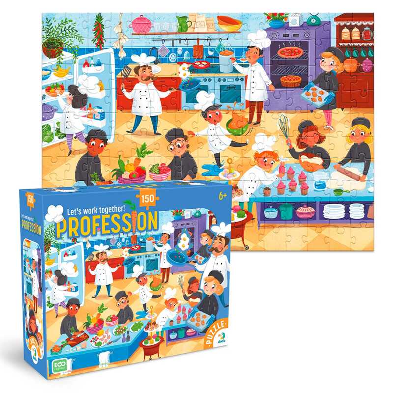 гр Пазл "Професії. Повар" 300700 (12) "DoDo", 150 елементів, в коробці