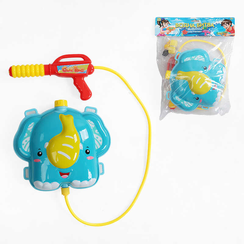 Водний пістолет з балоном TK 20237 (60) "TK Group", помповий механізм, лямки регульованої довжини, в пакеті