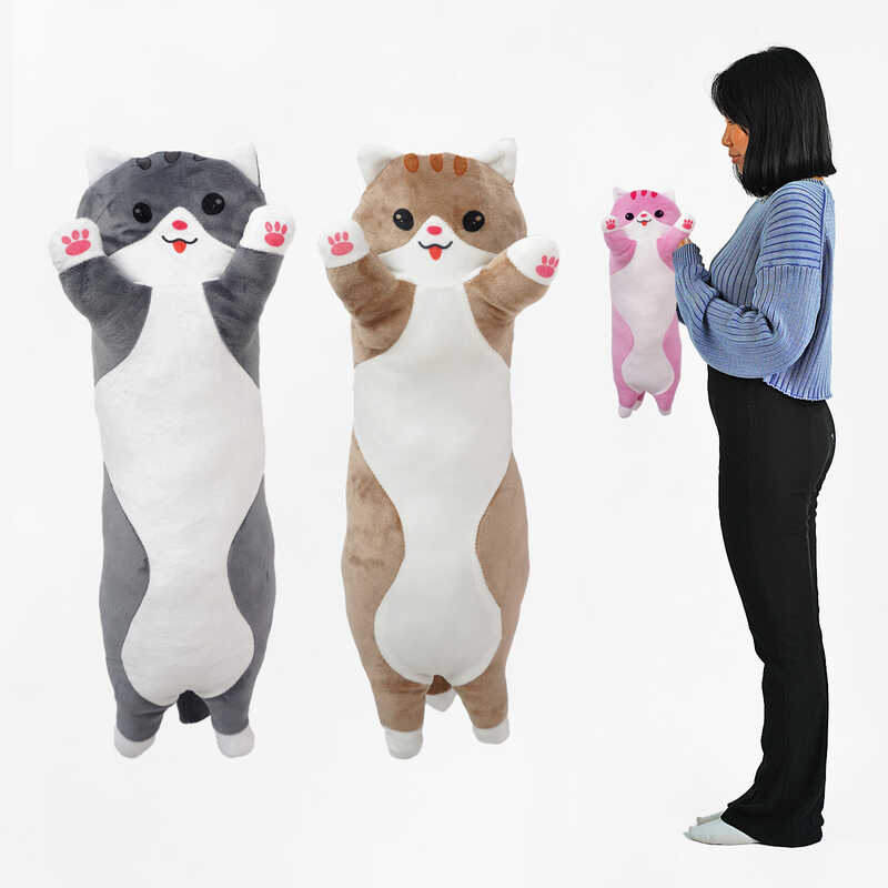 гр М`яка іграшка "Кіт Батон" К45238  (1) довжина 50 см, у пакеті ВИДАЄТЬСЯ МІКС ВИДІВ