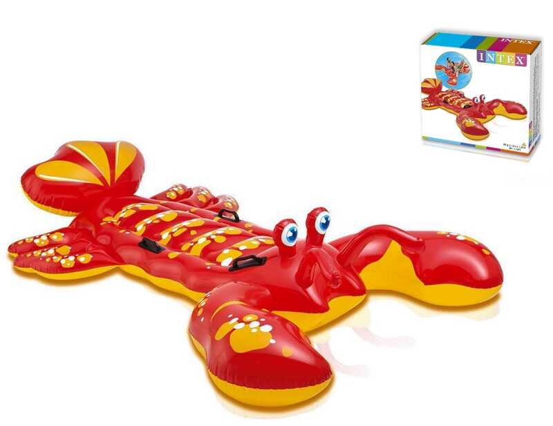 Intex Плотик 57528 NP "Лобстер" (6) вініл, 2-х місний, /3+/, з рем комплектом, в коробці