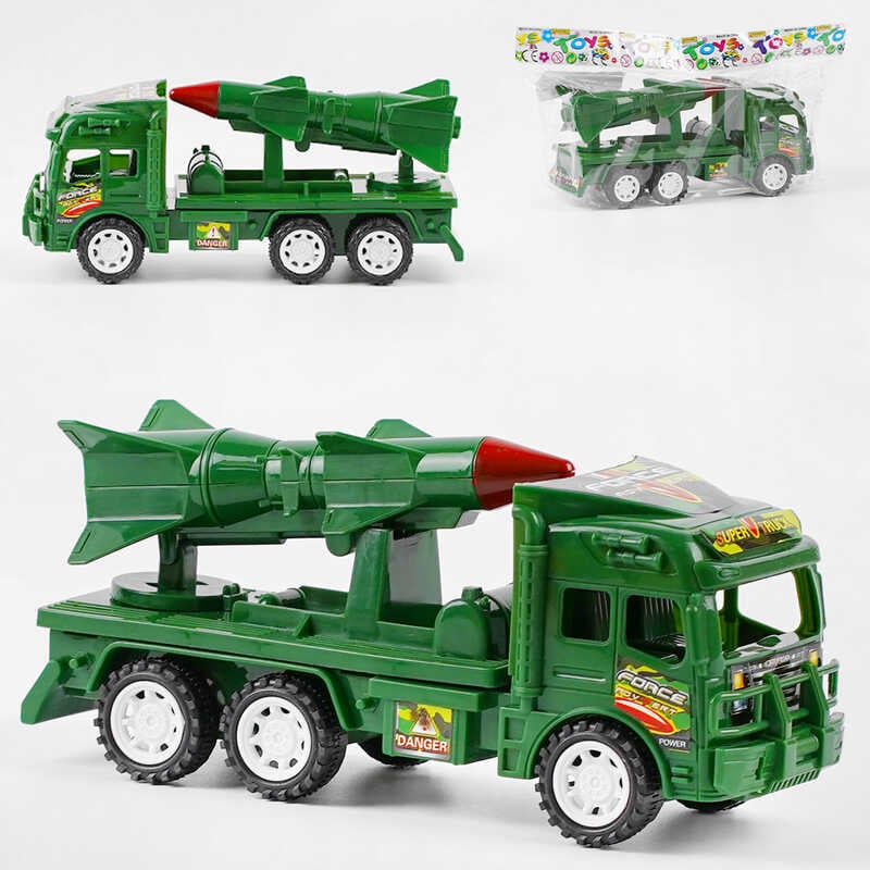 Машинка 1203 (160/2) "Військова техніка", інерція, тріскачка, в пакеті