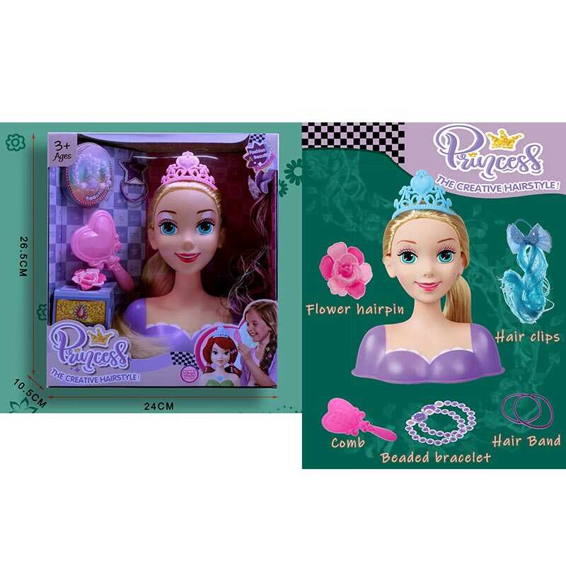 Манекен для зачісок 2801 Штрих = 35424 (48/2) аксесуари, гребінець, в коробці