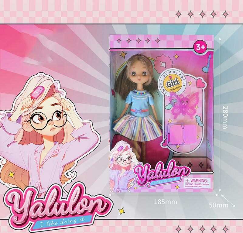 Лялька YL 611-7 (96/2) висота: 24 см, імітація скляних очей, аксесуари, взуття, в коробці