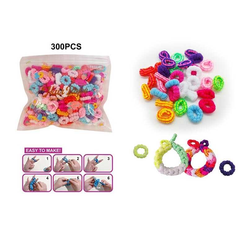 Набір резиночок для плетіння 555 B-5 (240/2) різнокольорові, м’які, еластичні, в пакеті