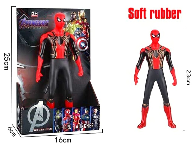 Герой D 596-1, «Спайдермен», звукові ефекти, англійські фрази, підсвічування, рухомі частини тіла, висота - 30 см, в коробці