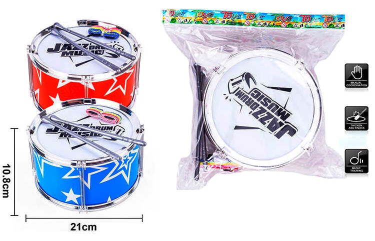 Барабан 3166 , 2 види, барабанні палички, стрічка, в пакеті