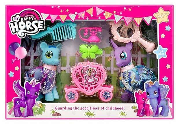 Поні QH - 6B , 2 фігурки, аксесуари, в коробці