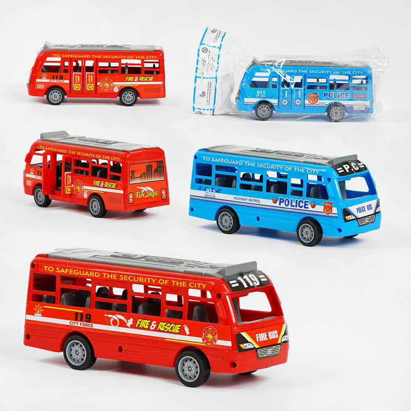 Автобус XY  331-09 (288/2) 2 кольори, інерція, відчиняються двері, у пакеті