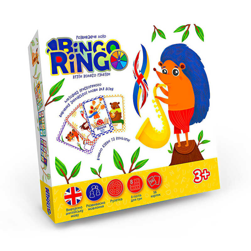 гр Настільна гра "Bingo Ringo" GBR-01-01EU "Їжак" (10) "Danko Toys"