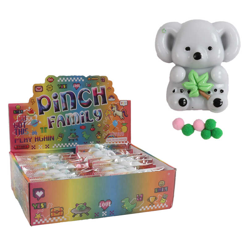 Гра антистрес C 71349 (24) ЦІНА ЗА 16 ШТУК В БЛОЦІ, “Коала”, м’які кульки, в коробці