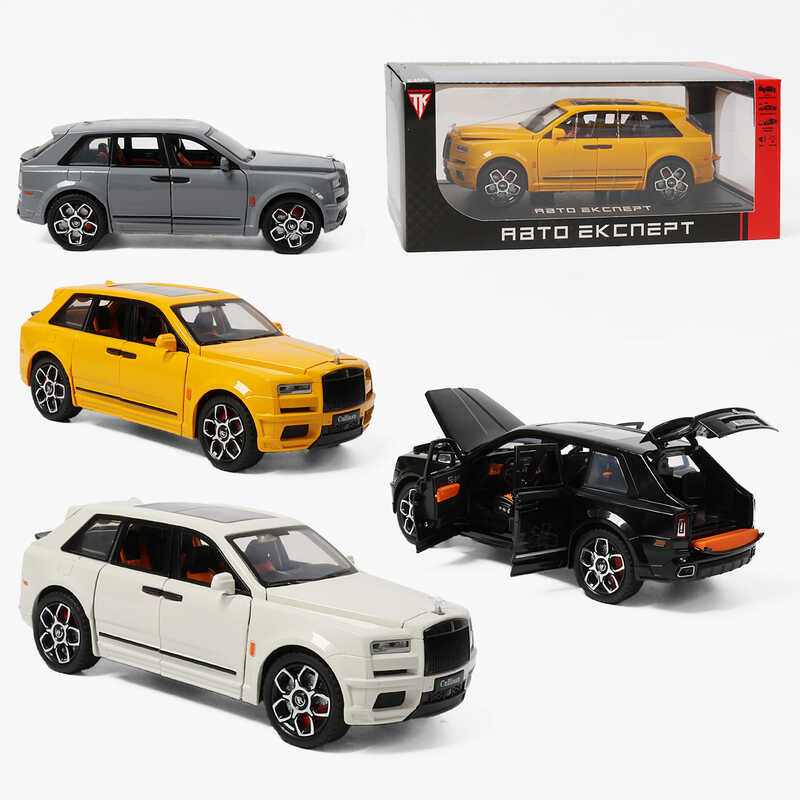 Машинка RS-81720 (24) "Авто Експерт", 4 кольори, металопластик, 1:24, звук, світло, інерція, відчиняються двері, в коробці, ВИДАЄТЬСЯ ТІЛЬКИ МІКС ВИДІВ