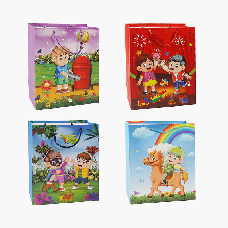 Пакет подарунковий C 69734 (480) 4 види, СЕРЕДНІЙ, ВИДАЄТЬСЯ МІКС ВИДІВ