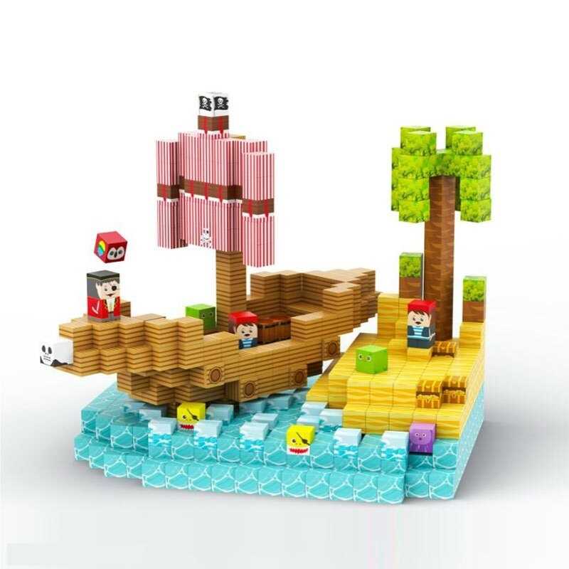 Магнітний конструктор 81004 (36) мішечок, ребро кубика: 2 см, в коробці