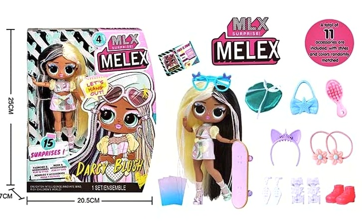 Лялька 881-1 , 16 см, герої «LOL»  , шарнірні суглоби, аксесуари, взуття, в коробці