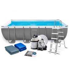 Intex Басейн каркасний 26356 NP (1) драбина, насос-фільтр, в коробці