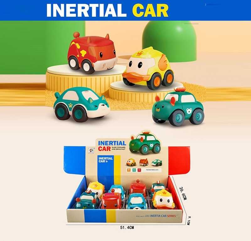 Набір машин BJ 681 A-6 (24/2) ЦІНА ЗА 8 ШТУК В БЛОЦІ, інерція, в коробці