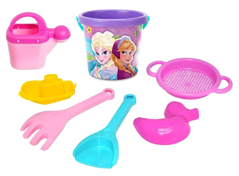 Пісочний набір "Холодне серце"  , 7 ел. , з термоналіпкою, Disney 77954  "Tigres" , в сітці , вироблено в Польщі