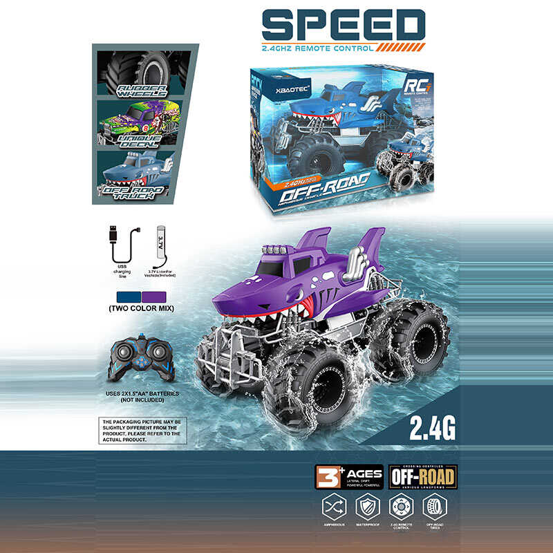 Машина на радіокеруванні XB 1256 (24) акумулятор 3.7 V, USB кабель, пульт 2.4G, масштаб 1:16, гумові колеса, водонепроникна, в коробці