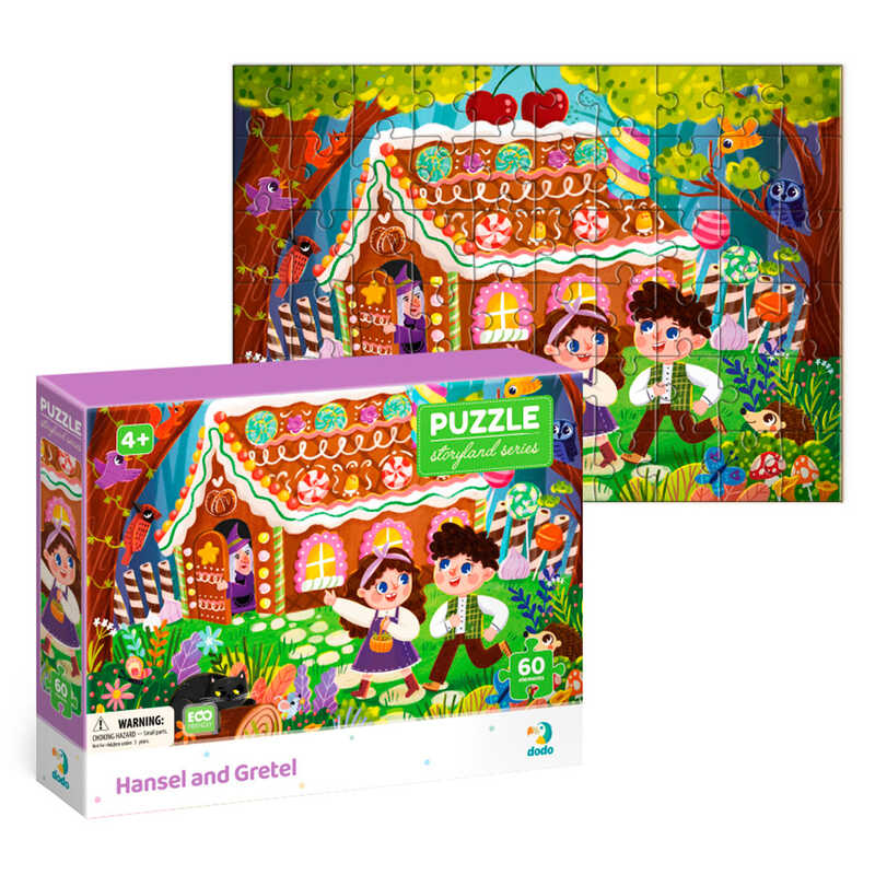 гр Пазл "Гензель та Гретель"  60 ел. 300715 (48) у коробці "Dodo"